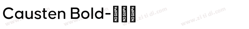Causten Bold字体转换
